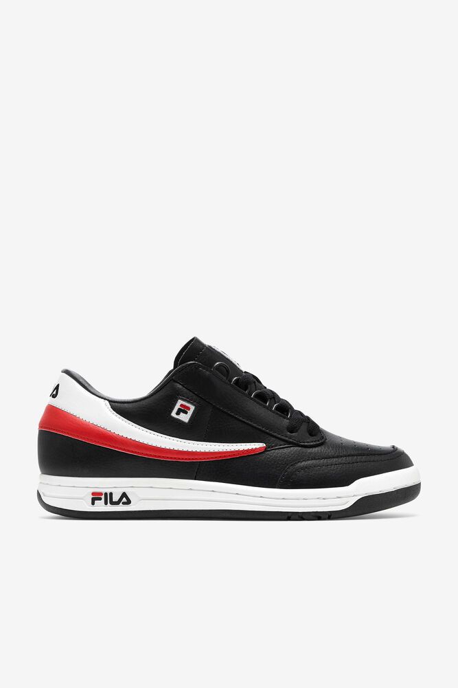 Fila Original Tennis Black Sneakers Mens - NZ 78915-TWMQ